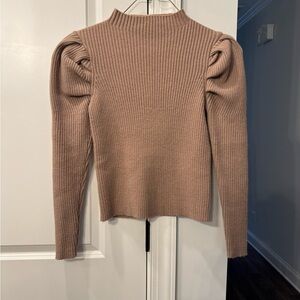 Bluivy Tan Ribbed Knit Top
